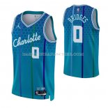Maillot Charlotte Hornets Miles Bridges NO 0 Ville 2021-22 Bleu