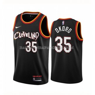 Maillot Cleveland Cavaliers Isaac Okor Ville 2020-21 Noir