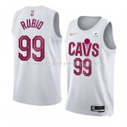 Maillot Cleveland Cavaliers Ricky Rubio NO 99 Association 2022-23 Blanc