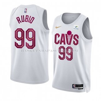 Maillot Cleveland Cavaliers Ricky Rubio NO 99 Association 2022-23 Blanc