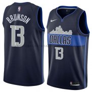 Maillot Dallas Mavericks Jalen Brunson Statement 2018 Bleu