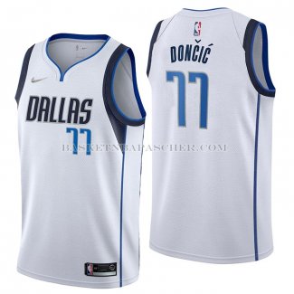 Maillot Dallas Mavericks Luka Doncic NO 77 Association 2021 Blanc