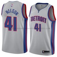 Maillot Detroit Pistons Jameer Nelson Statement 2017-2018 Gris