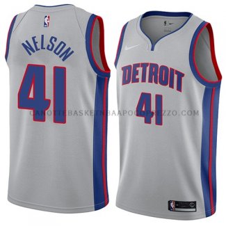 Maillot Detroit Pistons Jameer Nelson Statement 2017-2018 Gris