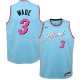 Maillot Enfant Miami Heat Dwyane Wade NO 3 Ville Bleu