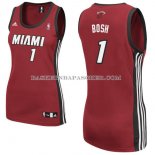 Maillot Femme Miami Heat Bosh Rouge
