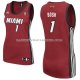 Maillot Femme Miami Heat Bosh Rouge