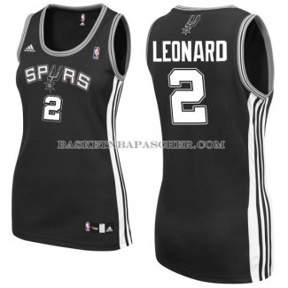 Maillot Femme San Antonio Spurs Leonard Noir