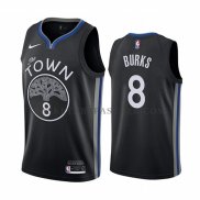 Maillot Golden State Warriors Alec Burks Ville Noir