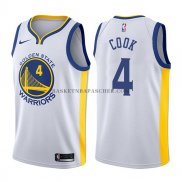 Maillot Golden State Warriors Quinn Cook Association 2017-18 Bla