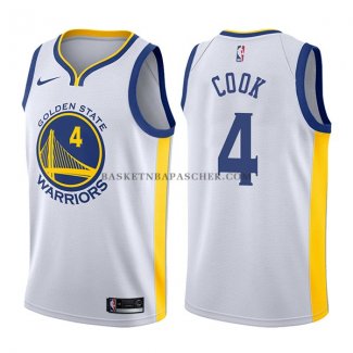 Maillot Golden State Warriors Quinn Cook Association 2017-18 Bla