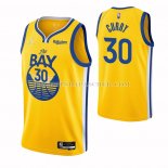 Maillot Golden State Warriors Stephen Curry NO 30 Statement 2021 Or