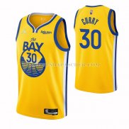 Maillot Golden State Warriors Stephen Curry NO 30 Statement 2021 Or