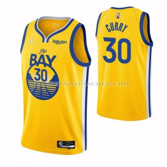 Maillot Golden State Warriors Stephen Curry NO 30 Statement 2021 Or