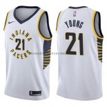 Maillot Indiana Pacers Thaddeus Young Association 2017-18 Blanc