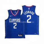 Maillot Los Angeles Clippers Kawhi Leonard NO 2 Icon 2020-21 Authentique Bleu