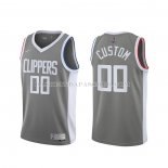 Maillot Los Angeles Clippers Personnalise Earned 2020-21 Gris