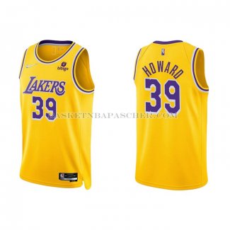 Maillot Los Angeles Lakers Dwight Howard NO 39 75th Anniversary 2021-22 Jaune