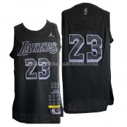 Maillot Los Angeles Lakers LeBron James No 23 MVP Noir2