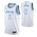 Maillot Los Angeles Lakers LeBron James Ville 2021-22 Blanc Maillot Los Angeles Lakers LeBron James Ville 2021-22 Blanc