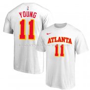 Maillot Manche Courte Atlanta Hawks Trae Young Association Blanc