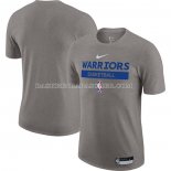 Maillot Manche Courte Golden State Warriors Practice Performance 2022-23 Gris