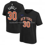 Maillot Manche Courte New York Knicks Julius Randle Ville 2022-23 Noir