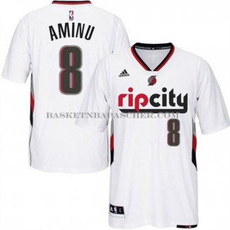 Maillot Manche Courte Portland Trail Blazers Aminu Blanc