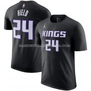 Maillot Manche Courte Sacramento Kings Buddy Hield Statement Noir