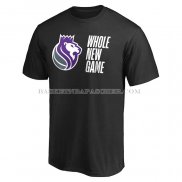Maillot Manche Courte Sacramento Kings Whole New Game Noir