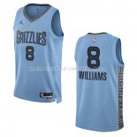 Maillot Memphis Grizzlies Ziaire Williams NO 8 Statement 2022-23 Bleu