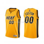 Maillot Miami Heat Personnalise Earned 2020-21 Or