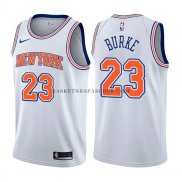 Maillot New York Knicks Trey Burke Statehombret 2017-18 Blanc