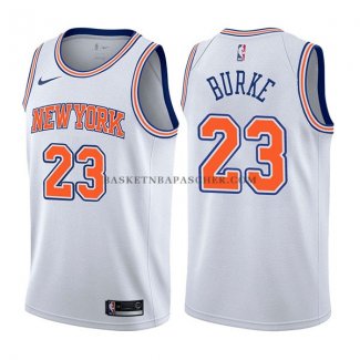 Maillot New York Knicks Trey Burke Statehombret 2017-18 Blanc