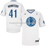 Maillot Noel Dallas Mavericks Nowitzki 2013 Blanc