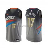 Maillot Oklahoma City Thunder Dennis Schroder Ville Gris Maillot Oklahoma City Thunder Dennis Schroder Ville Gris