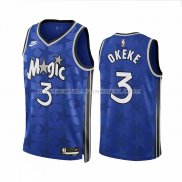 Maillot Orlando Magic Chuma Okeke NO 3 Classic 2023-24 Bleu