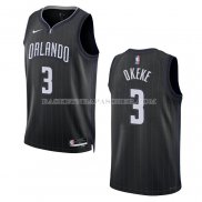 Maillot Orlando Magic Chuma Okeke NO 3 Ville 2022-23 Noir