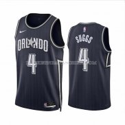 Maillot Orlando Magic Jalen Suggs NO 4 Ville 2023-24 Bleu