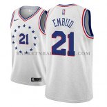 Maillot Philadelphia 76ers Joel Embiid Earned 2018-19Gris