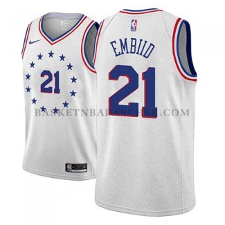 Maillot Philadelphia 76ers Joel Embiid Earned 2018-19Gris