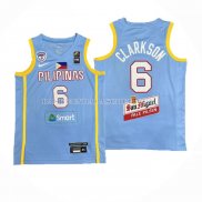 Maillot Philippine Jordan Clarkson NO 6 Jeux Olympiques 2024 Bleu