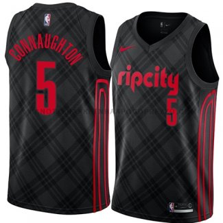 Maillot Portland Trail Blazers Pat Connaughton Ciudad 2018 Noir