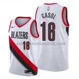 Maillot Portland Trail Blazers Pau Gasol Association Blanc Maillot Portland Trail Blazers Pau Gasol Association Blanc