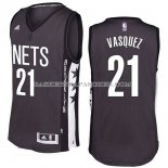 Maillot Remix Alternate Brooklyn Nets Vasquez 2016-17 Noir