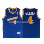 Maillot Retro Golden State Warriors Webber Bleu