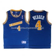 Maillot Retro Golden State Warriors Webber Bleu