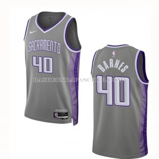 Maillot Sacramento Kings Harrison Barnes NO 40 Ville 2022-23 Gris