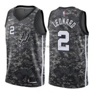 Maillot San Antonio Spurs Leonard Ciudad 2017-18 Gris