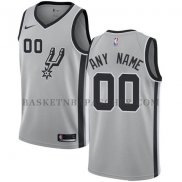 Maillot San Antonio Spurs Personnalise 2017-18 Gris